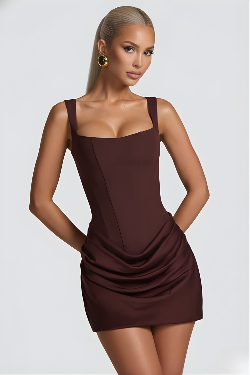 Sienna Ruched Mini Dress
