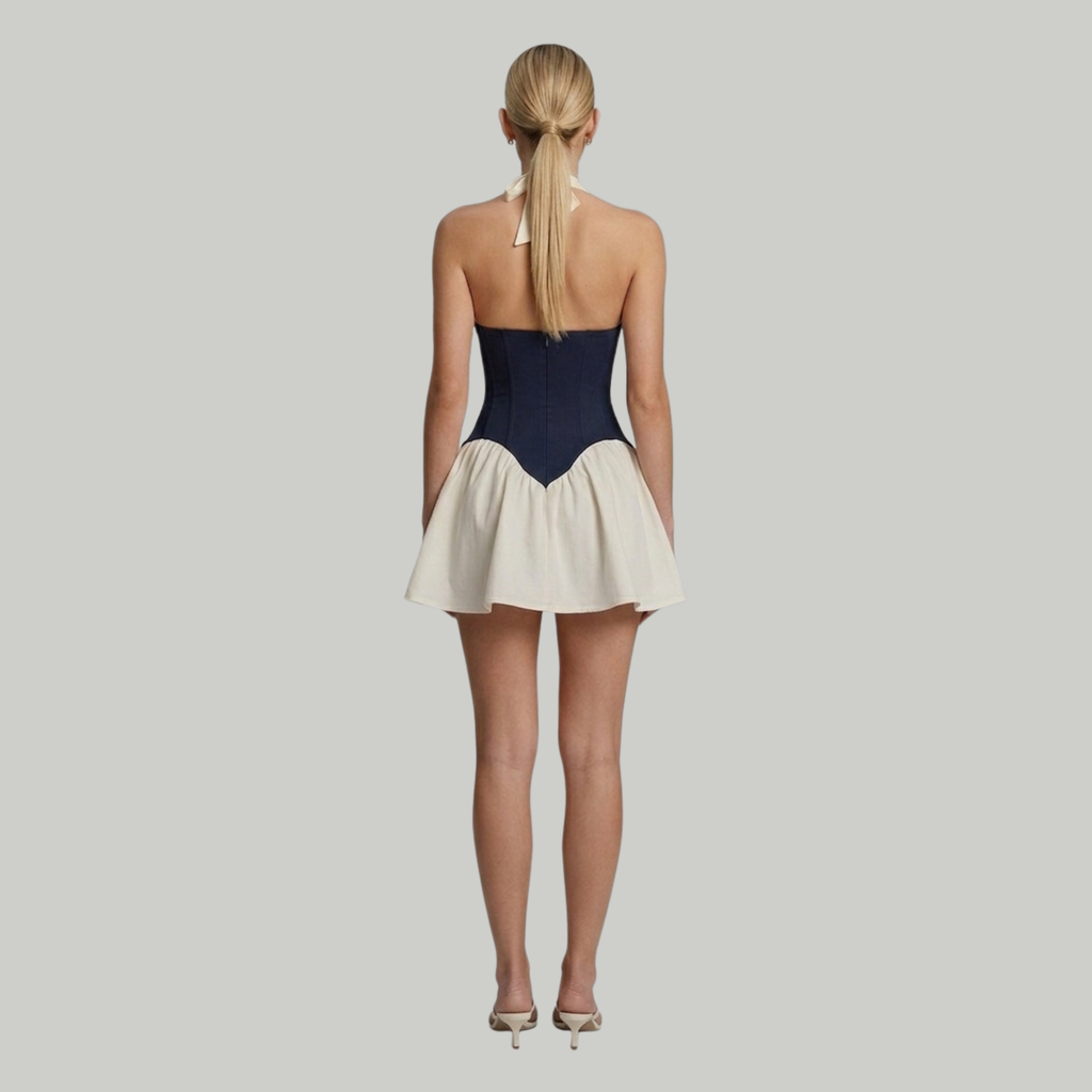 Elowen Ivory Corset Mini Dress