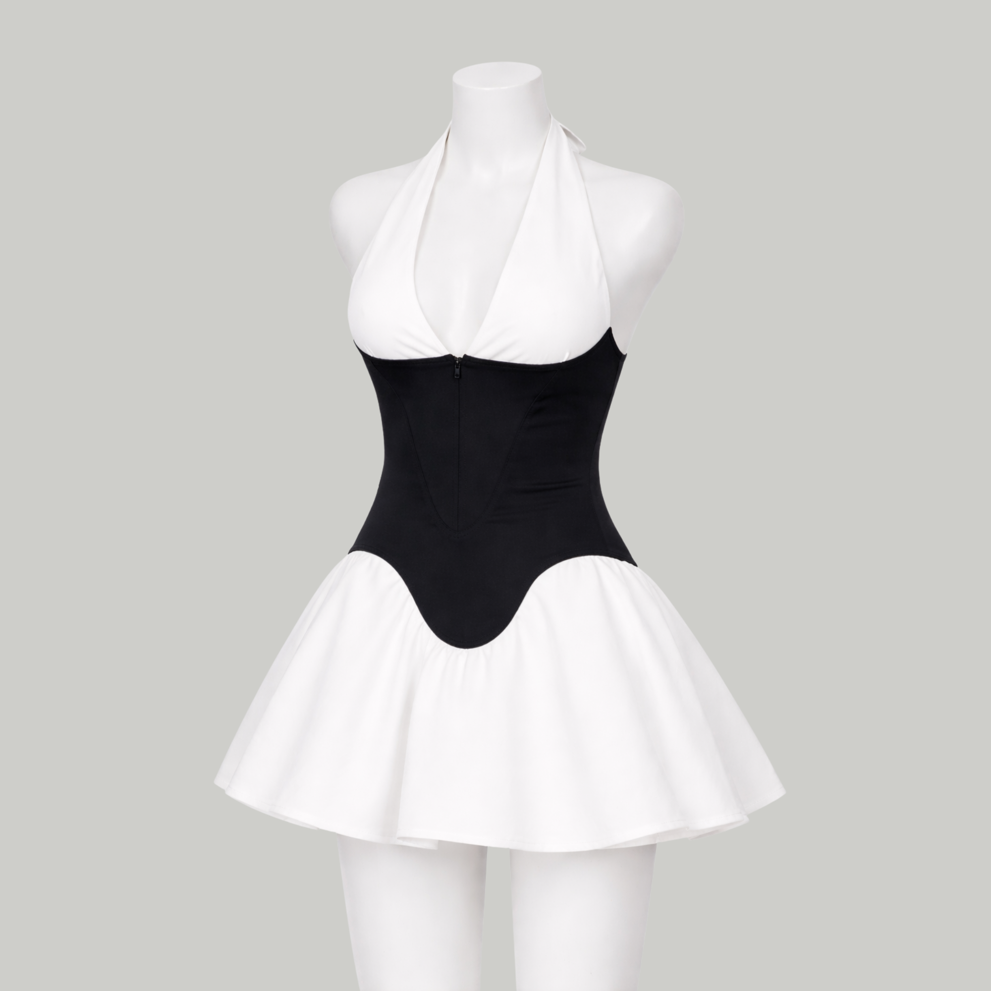 Elowen Ivory Corset Mini Dress