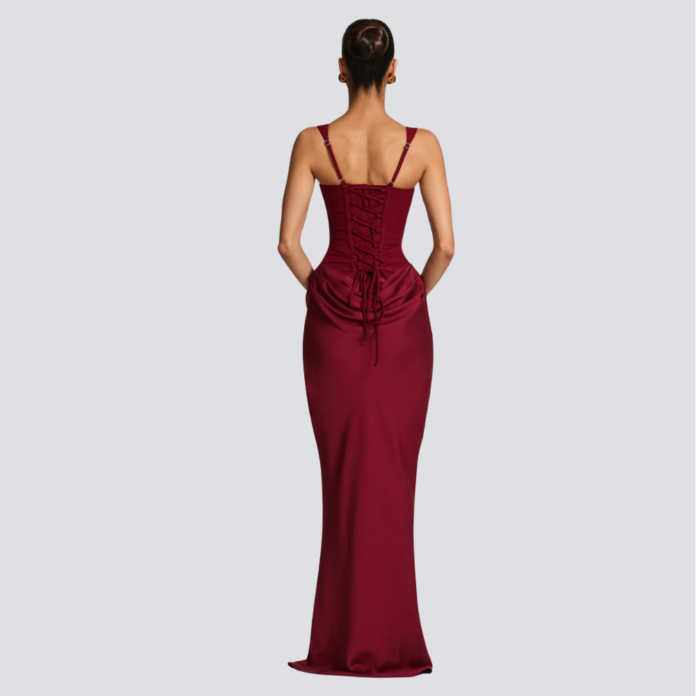 Valentina Draped Corset Gown
