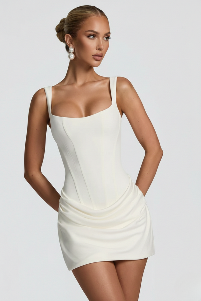 Sienna Ruched Mini Dress