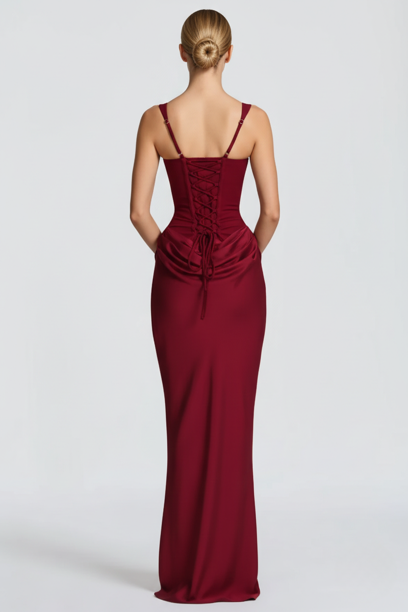 Valentina Draped Corset Gown