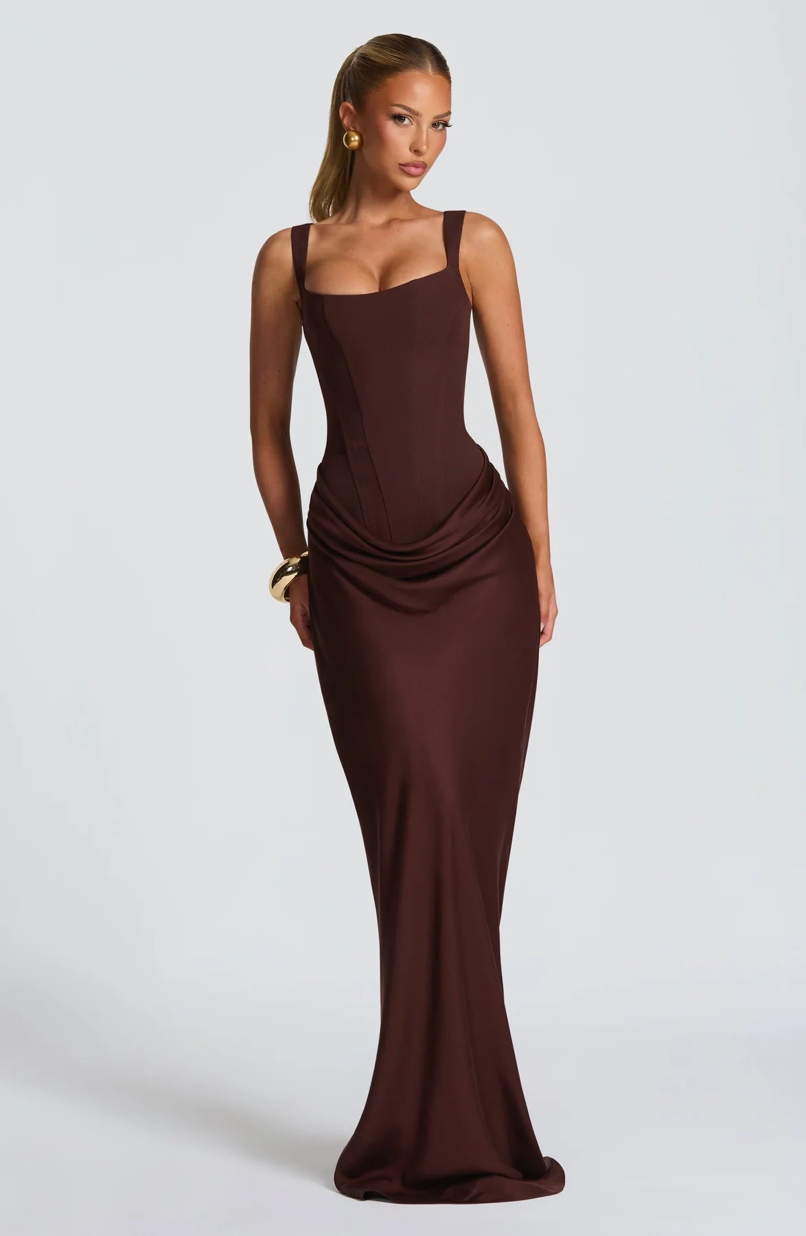 Valentina Draped Corset Gown