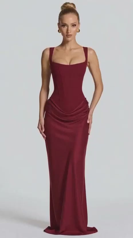 Valentina Draped Corset Gown